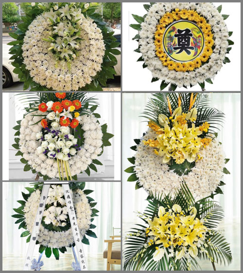 河南郑州巩义市回郭镇清东村花圈速递